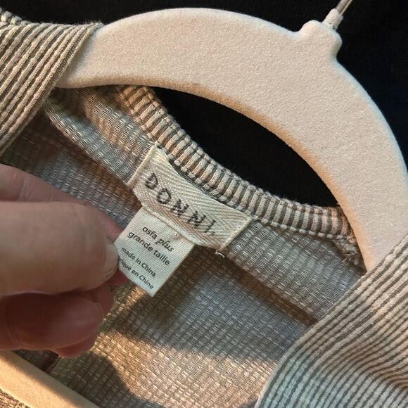 Anthropologie x Donni Slouchy Ribbed Striped Open Cardigan - Picture 3 of 4